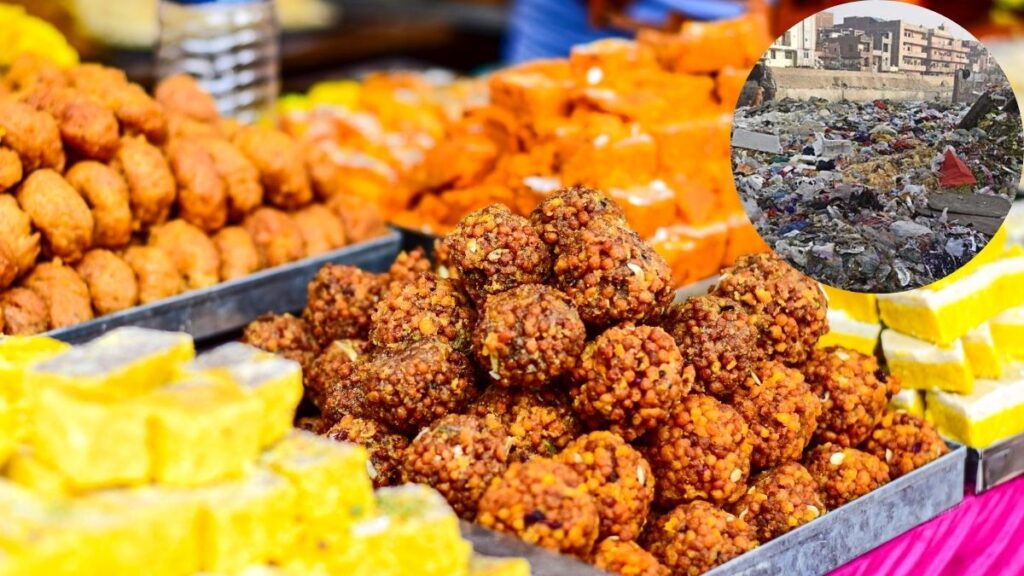 संगम विहार में चल रही अवैध मिठाई फैक्ट्री, बदबू और गंदगी से त्रस्त लोग