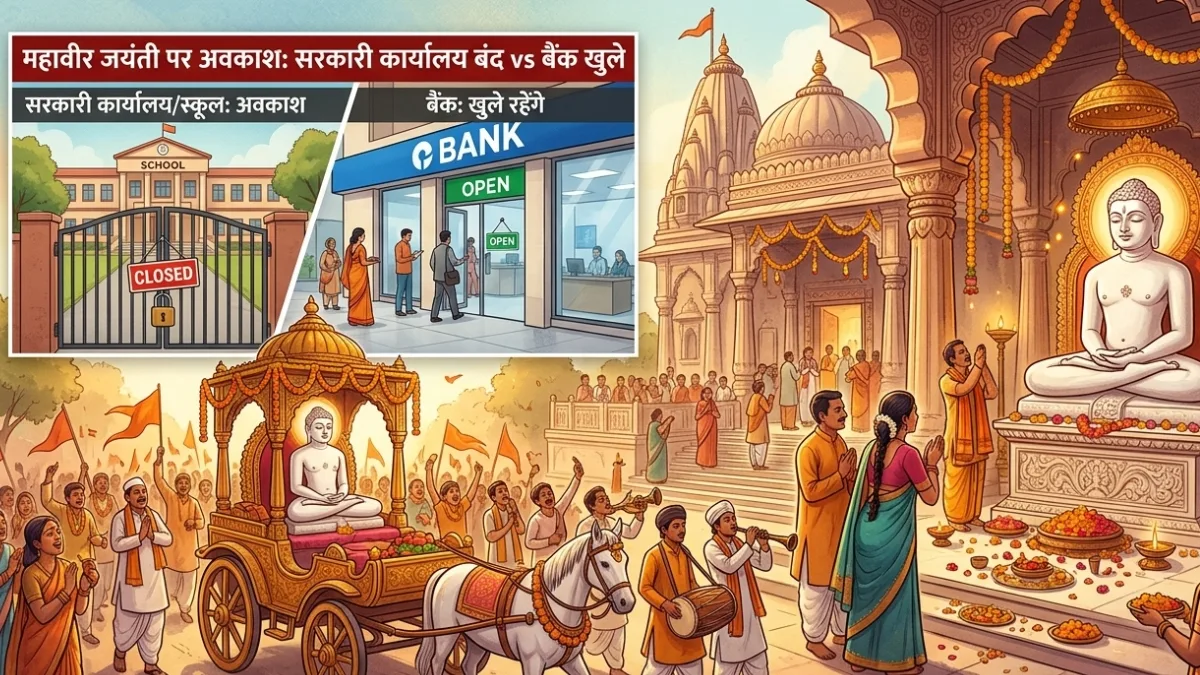 Mahavir Jayanti 2026: 31 मार्च को स्कूल-दफ्तर बंद, लेकिन बैंक रहेंगे खुले