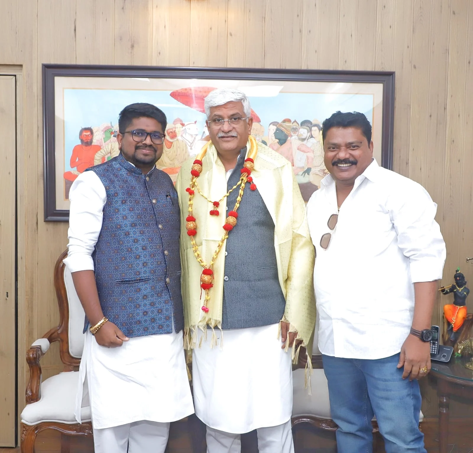 राष्ट्रीय महासचिव नियुक्ति के बाद डॉ. मल्लप्पा की केंद्रीय मंत्री गजेंद्र सिंह शेखावत से भेंट