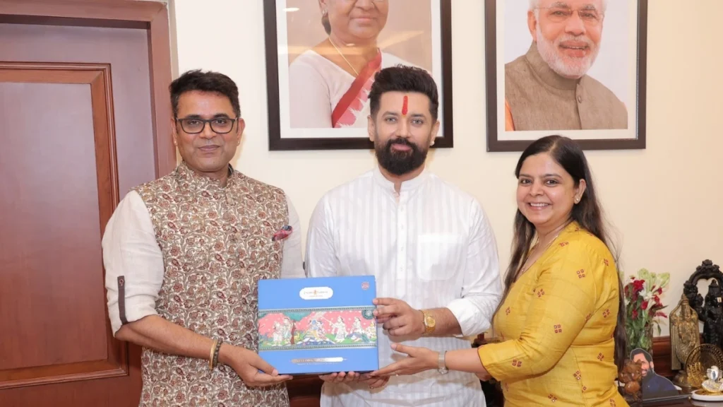 युवाओं में सांस्कृतिक चेतना बढ़ाने के उद्देश्य से रामालय के प्रतिनिधियों ने चिराग पासवान से की महत्वपूर्ण भेंट