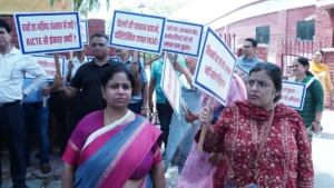 सरकारी पॉलिटेक्निक कर्मचारियों ने GOFTE के बैनर तले निकाला शांतिपूर्ण पैदल मार्च