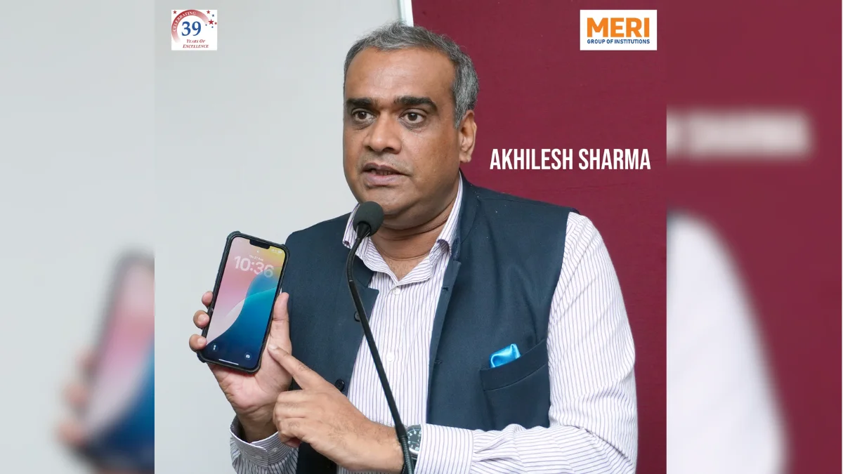 एमईआरआई कॉलेज में टीवी एंकरिंग पर विशेष सत्र, अखिलेश शर्मा ने छात्रों से किया संवाद