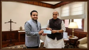 नारा लोकेश के विचारों से प्रेरित सांसद विजय चिंताकायला का सराहनीय कदम, पहला वेतन सशस्त्र बलों को किया समर्पित